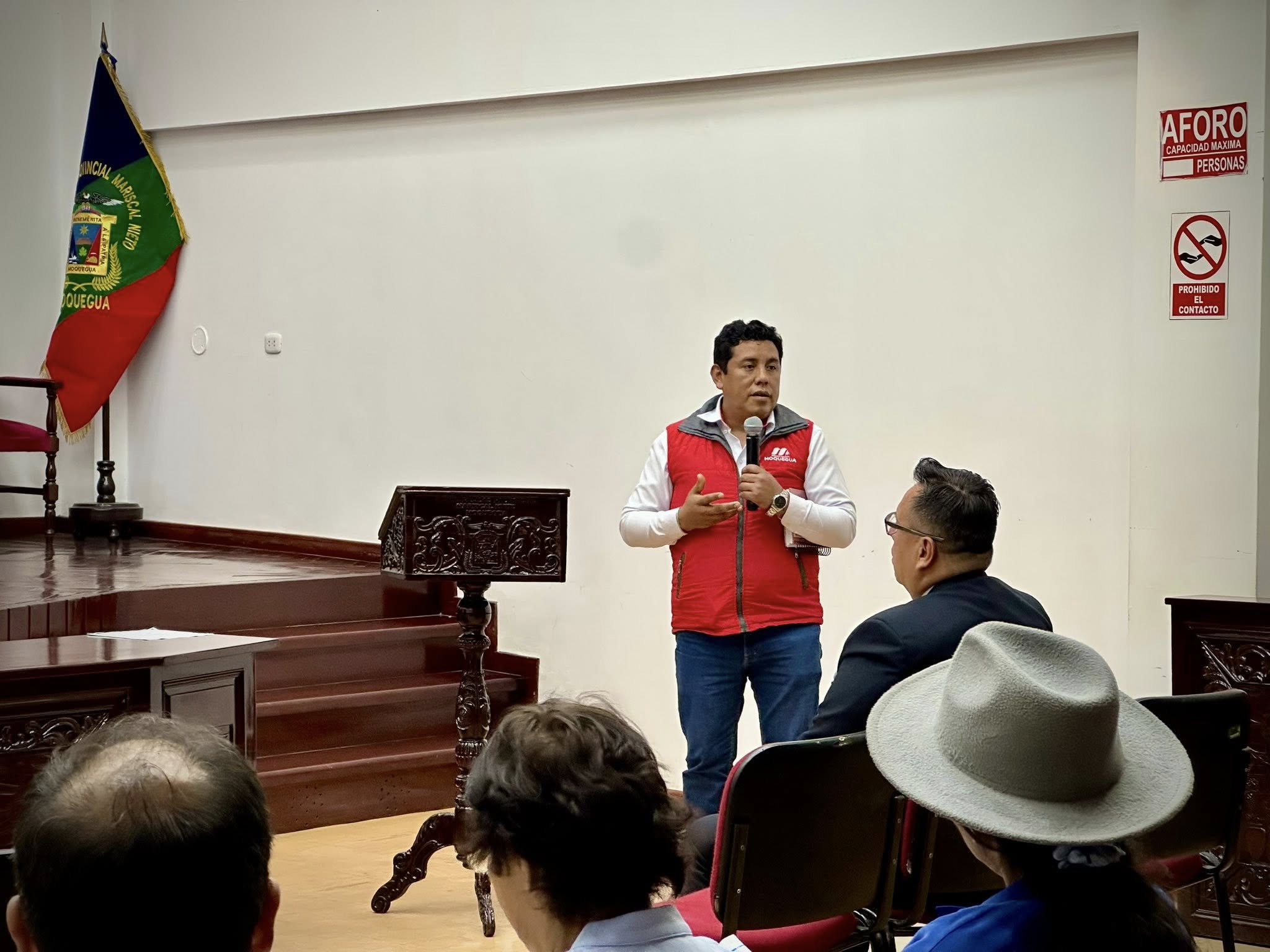 Participacion en la mesa de diálogo convocada por la Municipalidad Provincial de Mariscal Nieto