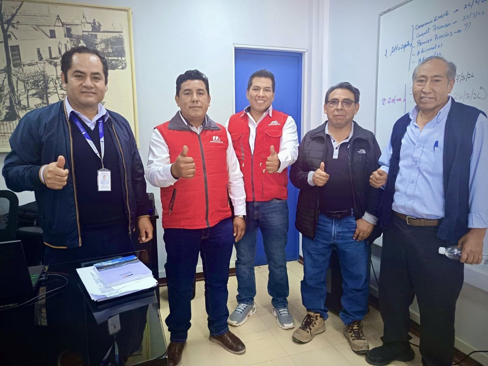 Gobierno Regional y Electrosur articulan acciones para viabilizar interconexion electrica de la Subestacion San Gabriel