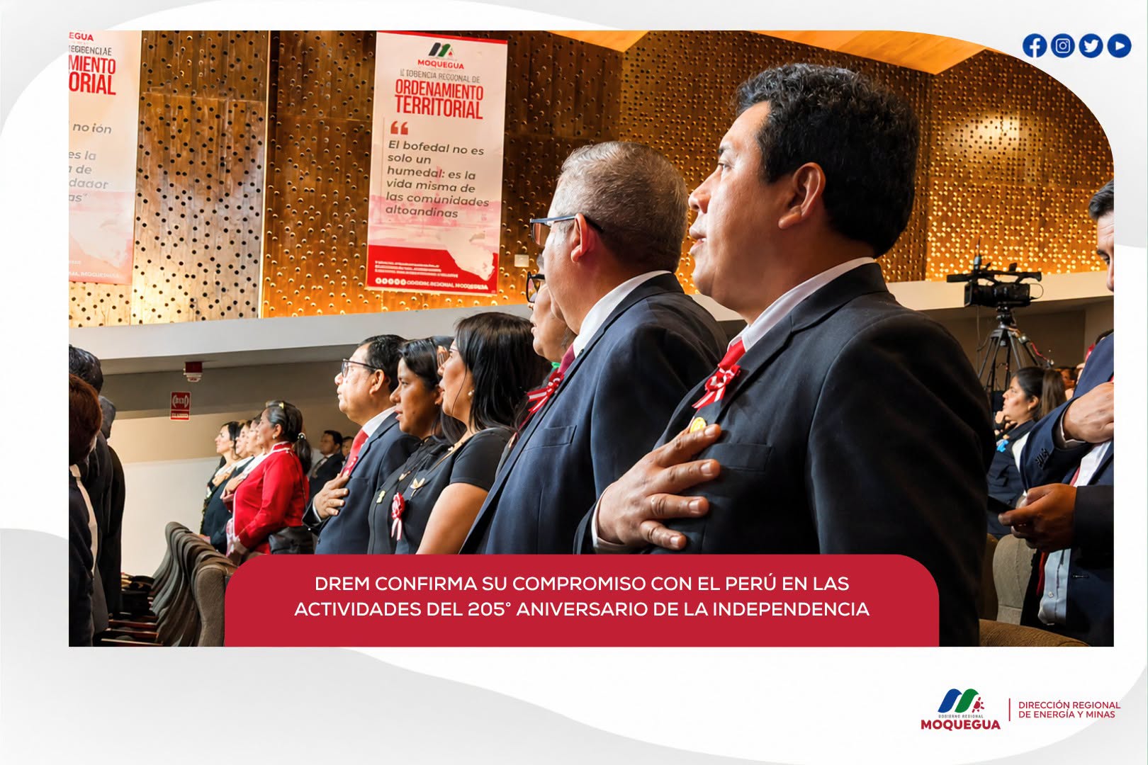 DREM Reafirma su compromiso con el Peru en las actividades por le 205 aniversario de la independencia