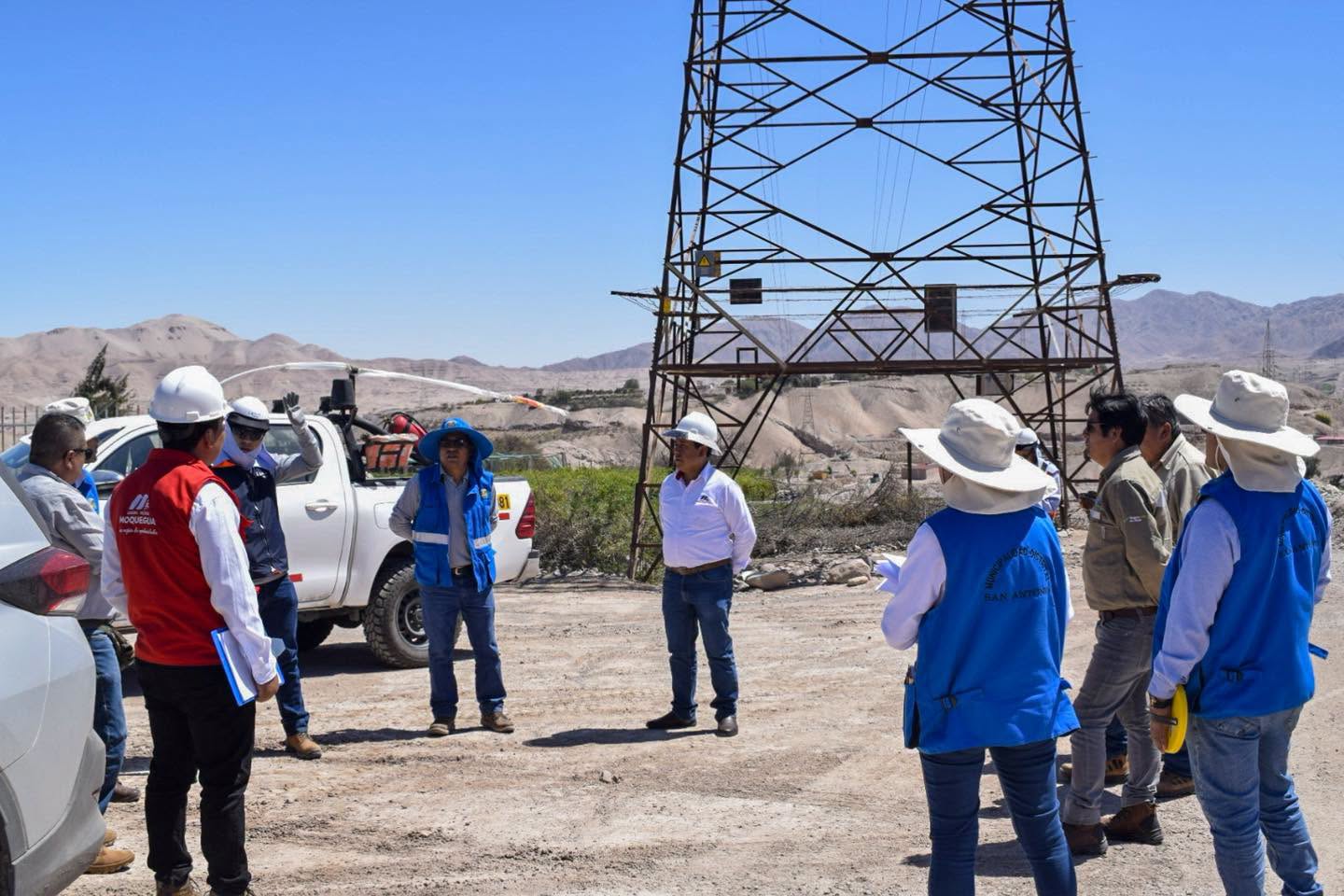 Participación de la Visita Tecnica de Coordinación Interinstitucional en el distrito de San Antonio